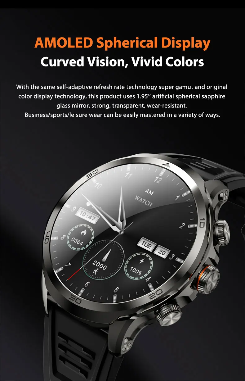 GoldenSpike H19 Smart Watch Android 4G Smartwatch Men With 256GB Storage GPS WIFI Sim Card Slot Tiktok Whatsapp 1880Mah Battery