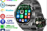 For HUAWEI GT5 Pro GPS NFC Smart Watch Men 360*360 AMOLED Screen Heart rate Bluetooth Call IP67 Waterproof Man Smartwatch 2024
