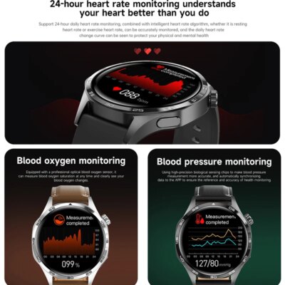 GT5 PRO Smart Watch Men Watch 5 Pro AMOLED HD Screen Bluetooth Call GPS Trajectory NFC Heart Rate Compass SmartWatches 2024 New - Image 2