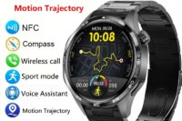 GT5 PRO Smart Watch Men Watch 5 Pro AMOLED HD Screen Bluetooth Call GPS Trajectory NFC Heart Rate Compass SmartWatches 2024 New