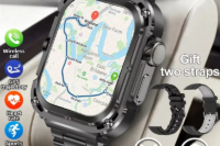 New GPS Tracker Smart Watch Men 2.1'' HD Screen NFC Watches Compass Military Outdoor Sports Waterproof Bluetooth Call Smartwatch
