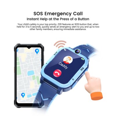 Blackview Z20 4G Smart Watch Kids 800mAh Video Call GPS WiFi Tracker Location SOS Call Back Monitor Phone Watch Smartwatch - Image 4