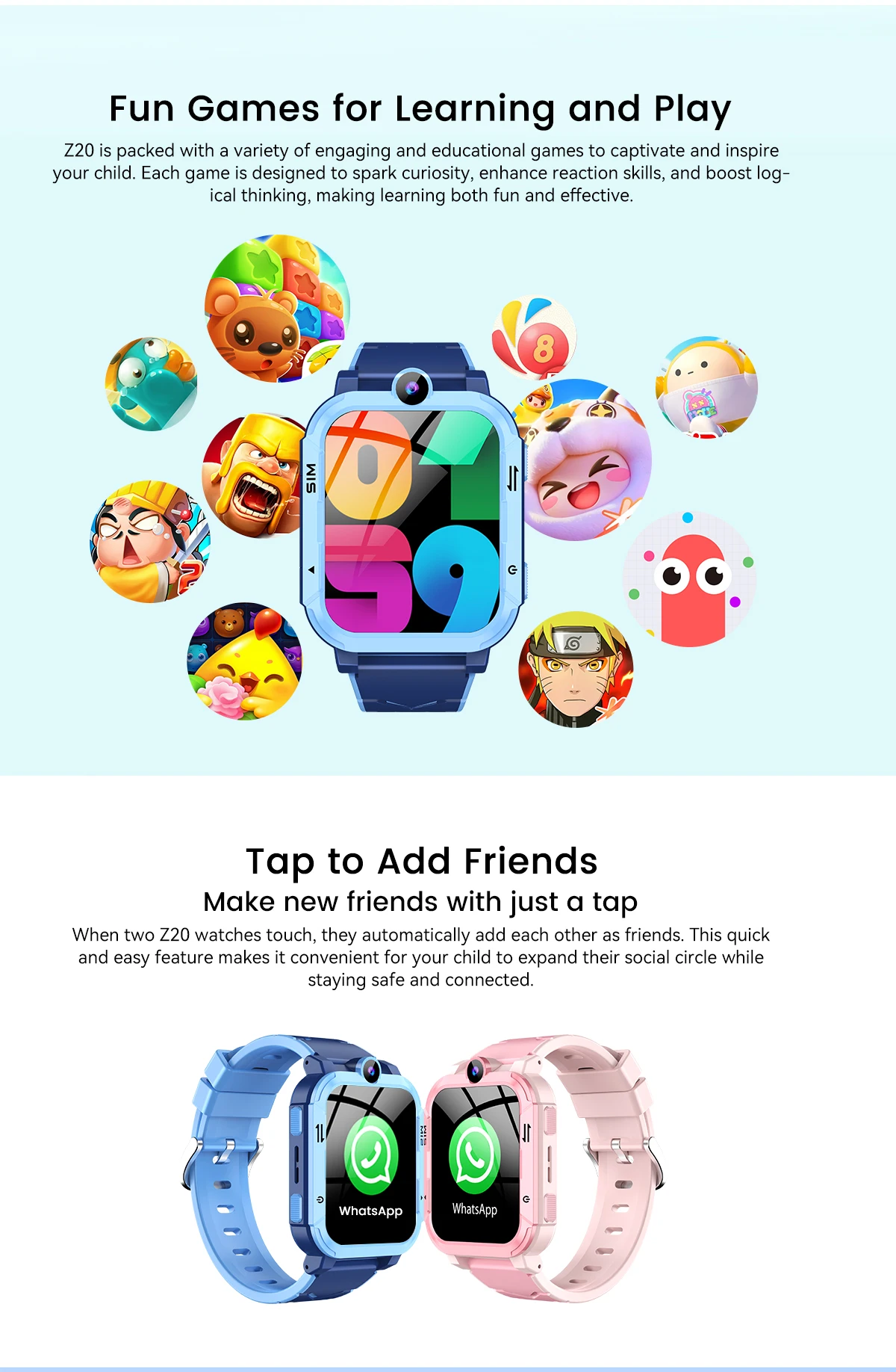 Blackview Z20 4G Smart Watch Kids 800mAh Video Call GPS WiFi Tracker Location SOS Call Back Monitor Phone Watch Smartwatch