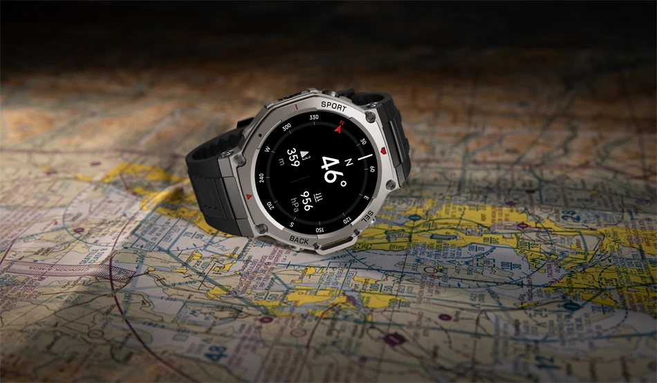T-Rex 3 GPS Smart Watch 10ATM Waterproof Built-in Dual-band GNSS Compass Military Sport Smartwatch Men 2025 New For Xiaomi Ultra