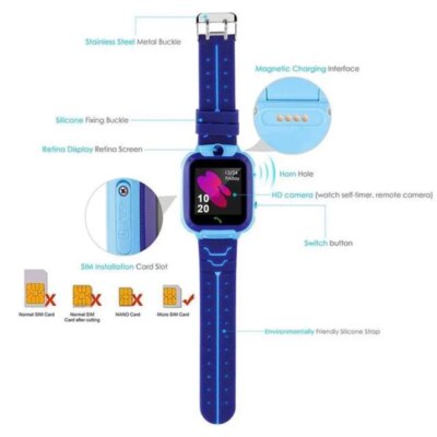 Xiaomi Kids Smart Watch SOS GPS Location Tracke Sim Card Call Child SmartWatch Camera Waterproof Watch Gift For Ios Android - Image 6