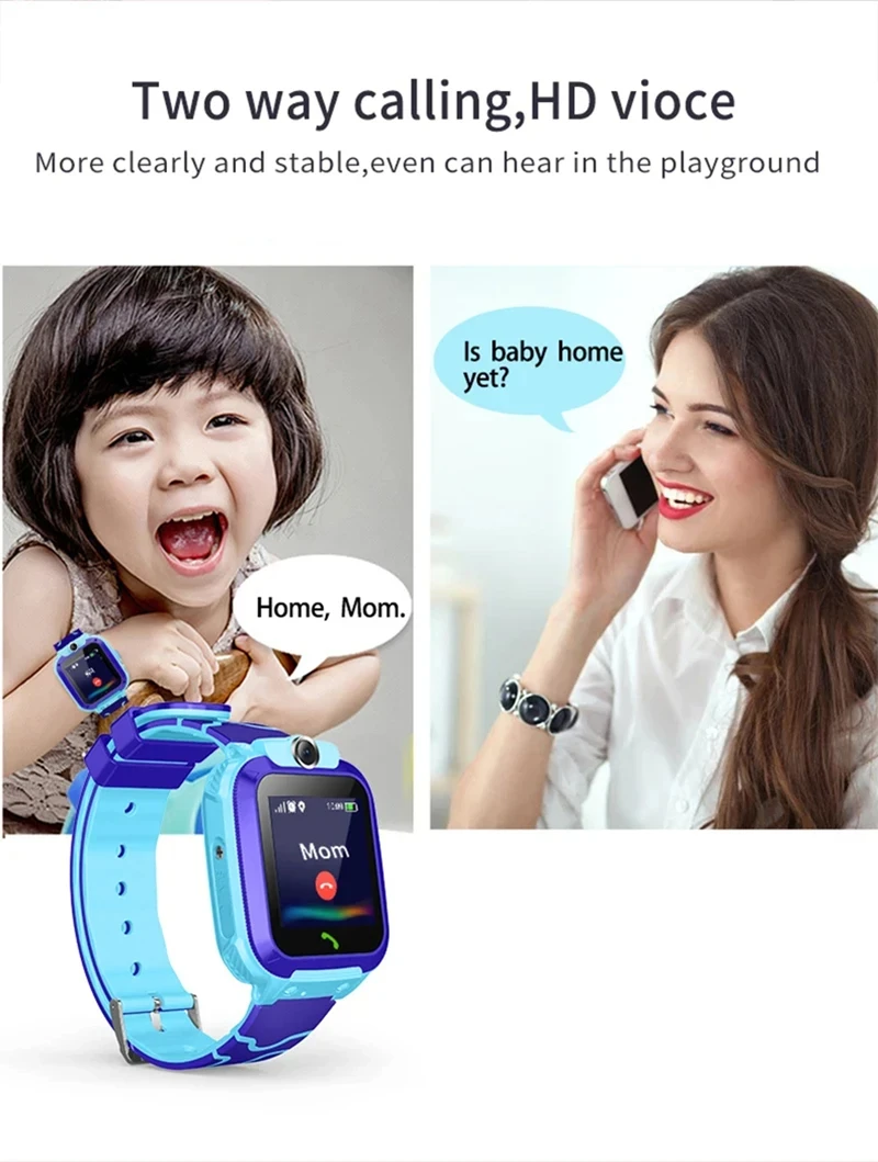 Xiaomi Kids Smart Watch SOS GPS Location Tracke Sim Card Call Child SmartWatch Camera Waterproof Watch Gift For Ios Android