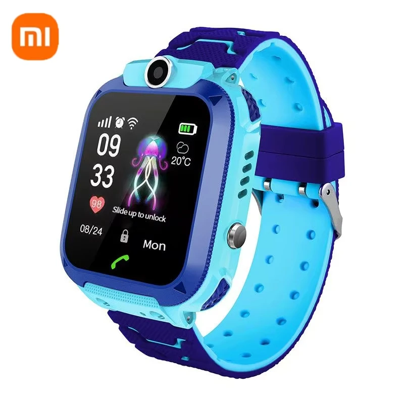 Xiaomi Kids Smart Watch SOS GPS Location Tracke Sim Card Call Child SmartWatch Camera Waterproof Watch Gift For Ios Android
