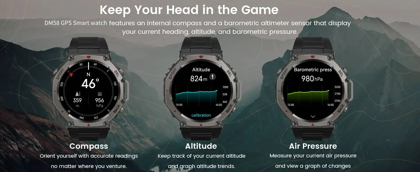 2025 GPS Smart Watch Men 5ATM IP69K Waterproof Built-in Dual-band GNSS Compass Altimeter Barometric Military Sport Smartwatch 2025 GPS Smart Watch Men 5ATM IP69K Waterproof Built-in Dual-band GNSS Compass Altimeter Barometric Military Sport Smartwatch