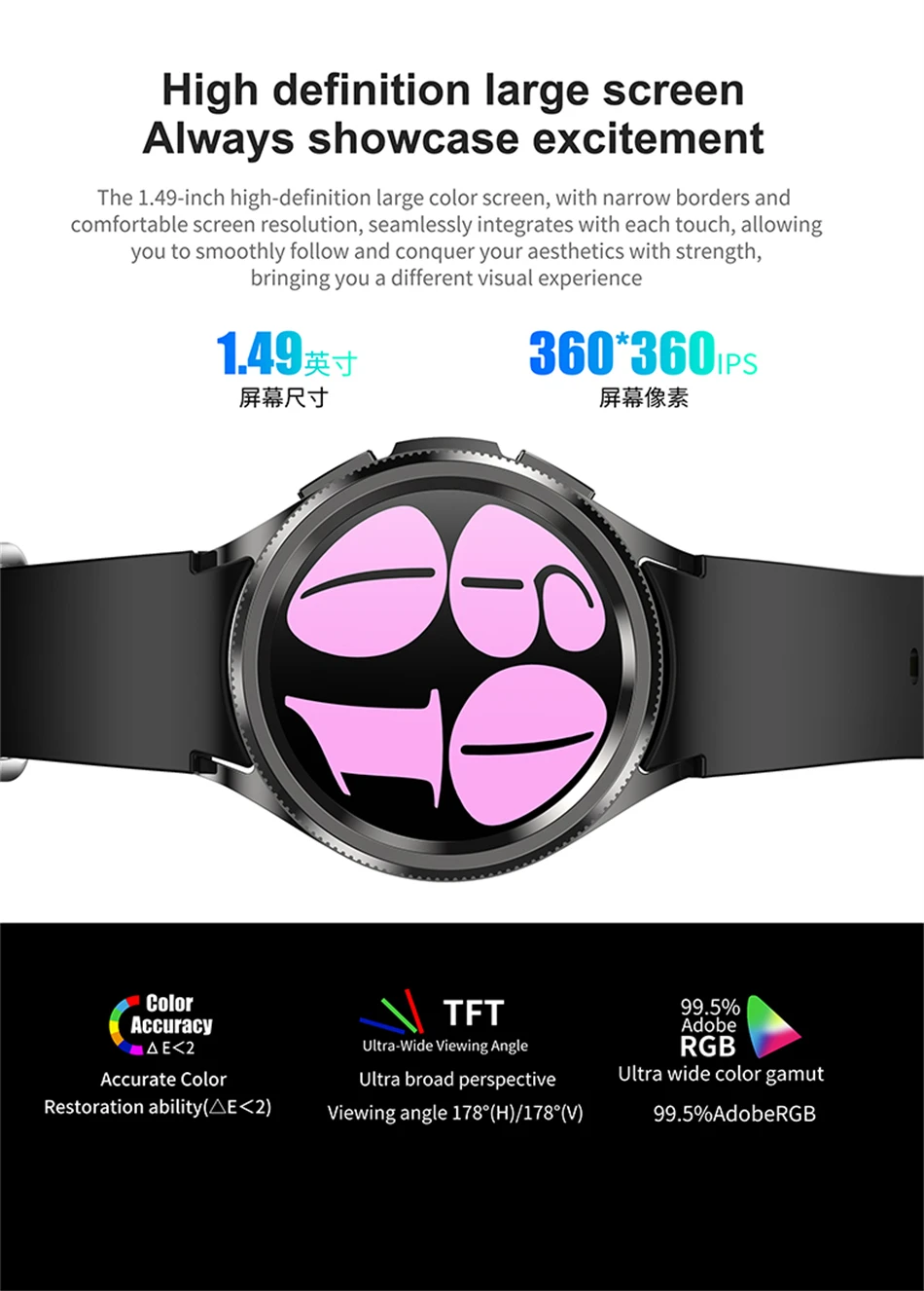 2025 New For Samsung Galaxy Watch 6 Smartwatch AMOLED Always On Display Bluetooth Call GPS NFC Smart Watch Men Android IOS