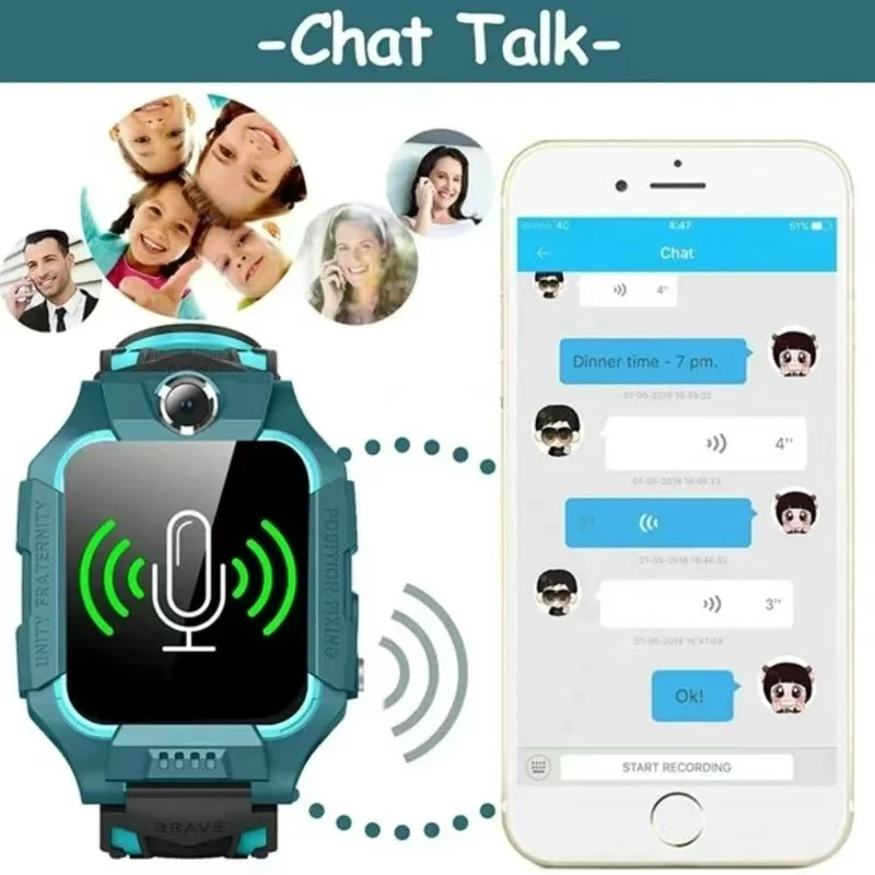 Kids 4G Smart Watch SOS GPS Location Sim Card Call Child SmartWatch Camera Waterproof Watch Gift For Ios Android Children Gift
