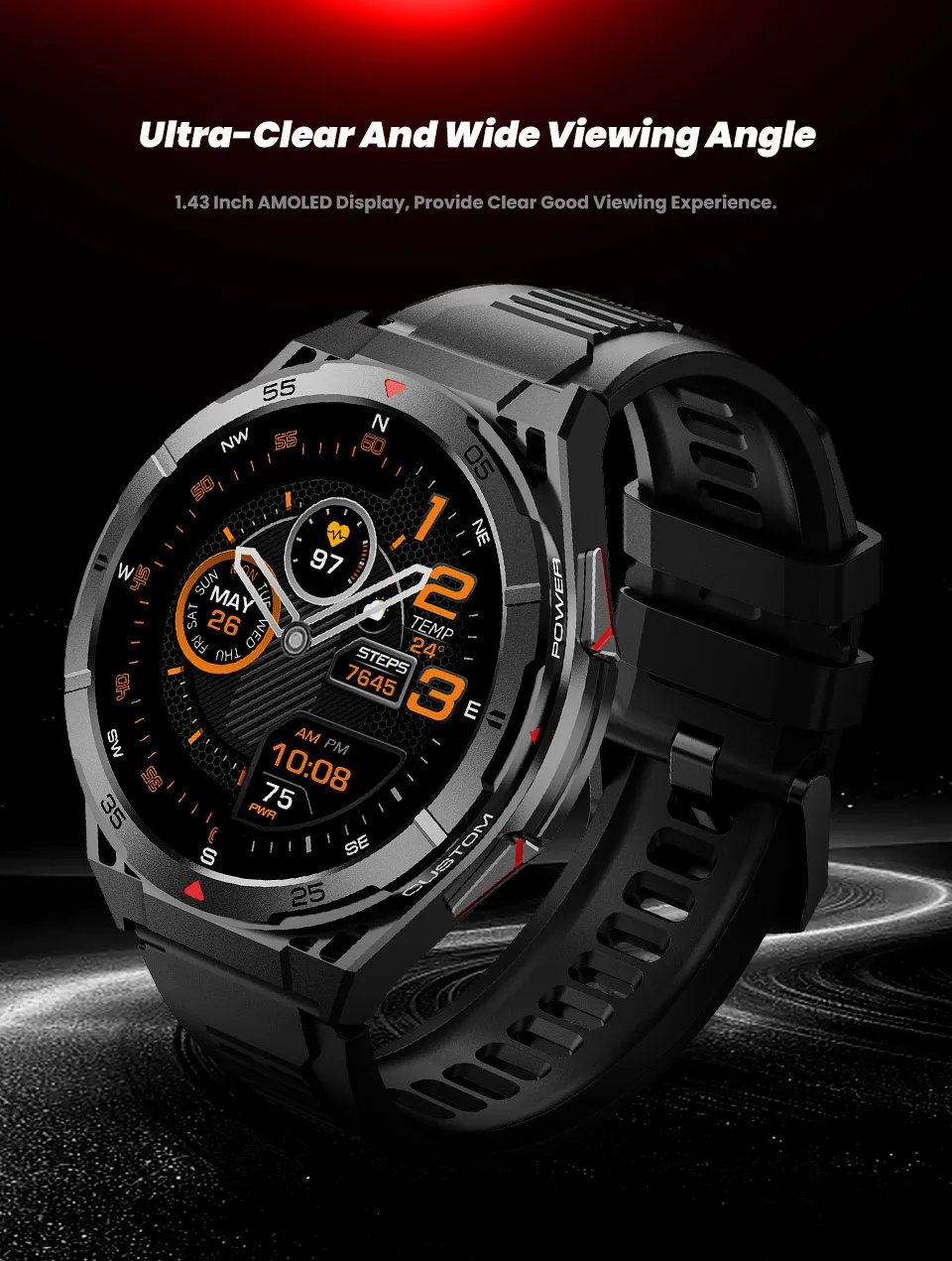 2025 New for HUAWEI Original Premium GPS SmartWatch Ultra HD AMOLED Display Built-in GPS BT Call 10ATM Waterproof Smart Bracelet