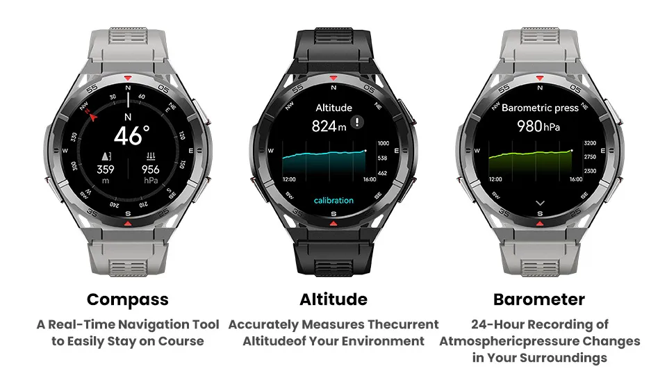 2025 New for HUAWEI Original Premium GPS SmartWatch Ultra HD AMOLED Display Built-in GPS BT Call 10ATM Waterproof Smart Bracelet