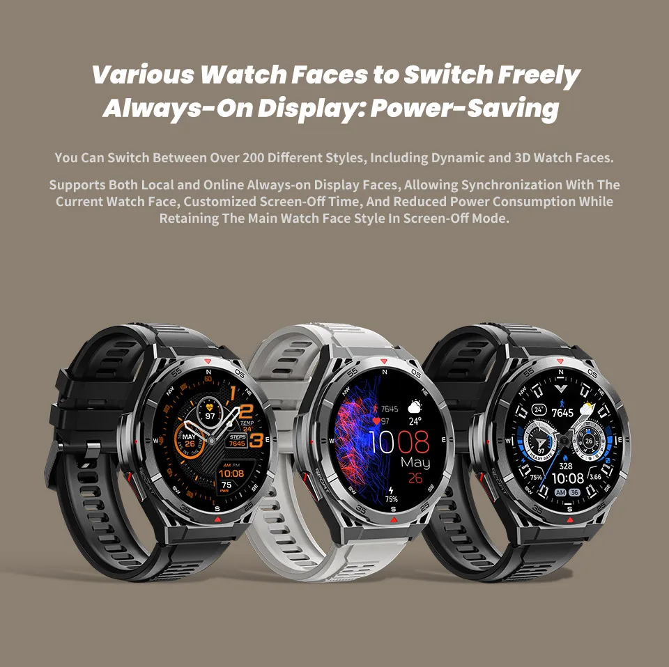 2025 New for HUAWEI Original Premium GPS SmartWatch Ultra HD AMOLED Display Built-in GPS BT Call 10ATM Waterproof Smart Bracelet