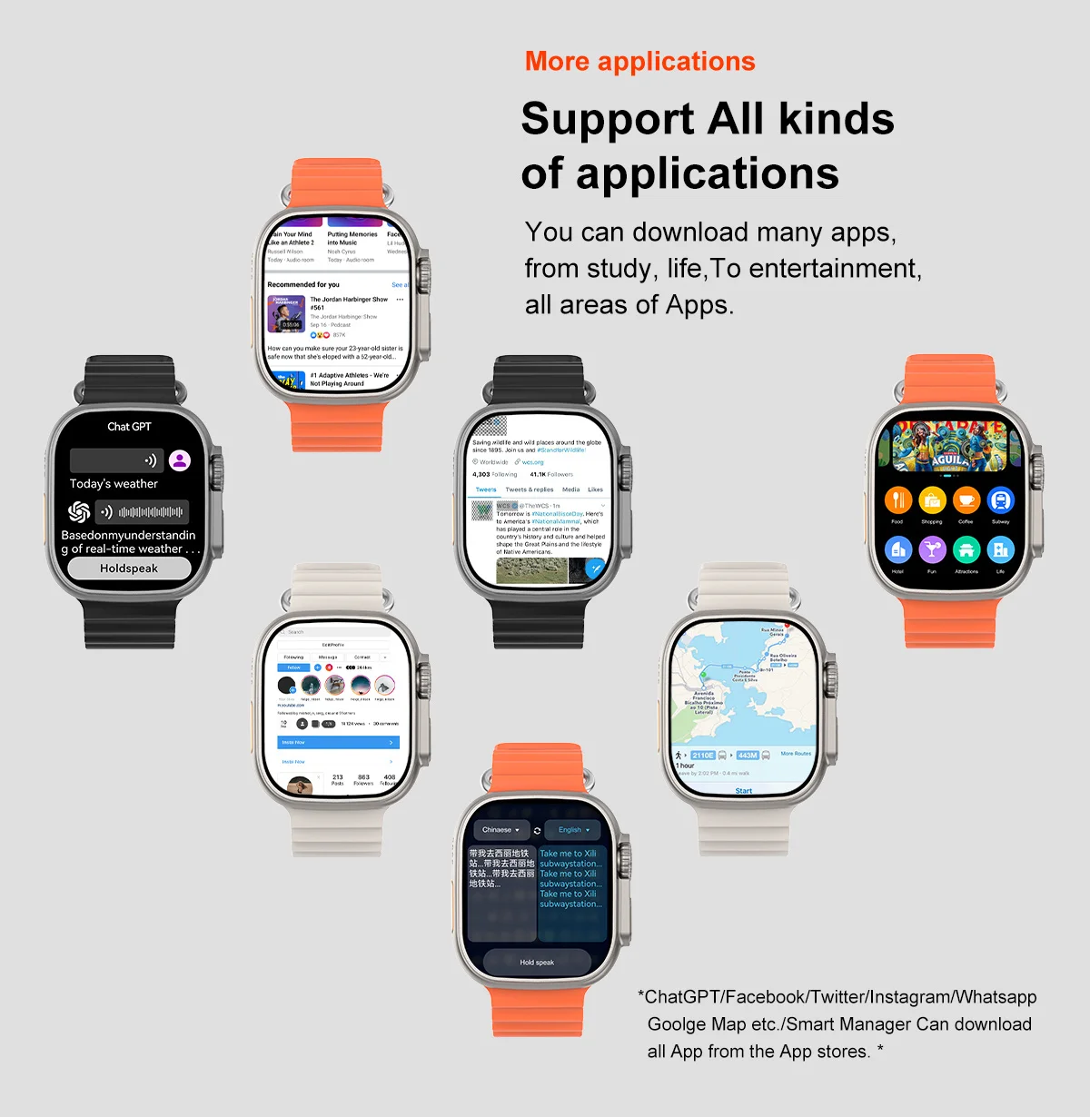 2025 New AI Smart Watches Men 2.04Inch AMOLED Screen App Download network sharing Smartwatch Men Bluetooth call GPS track NFC