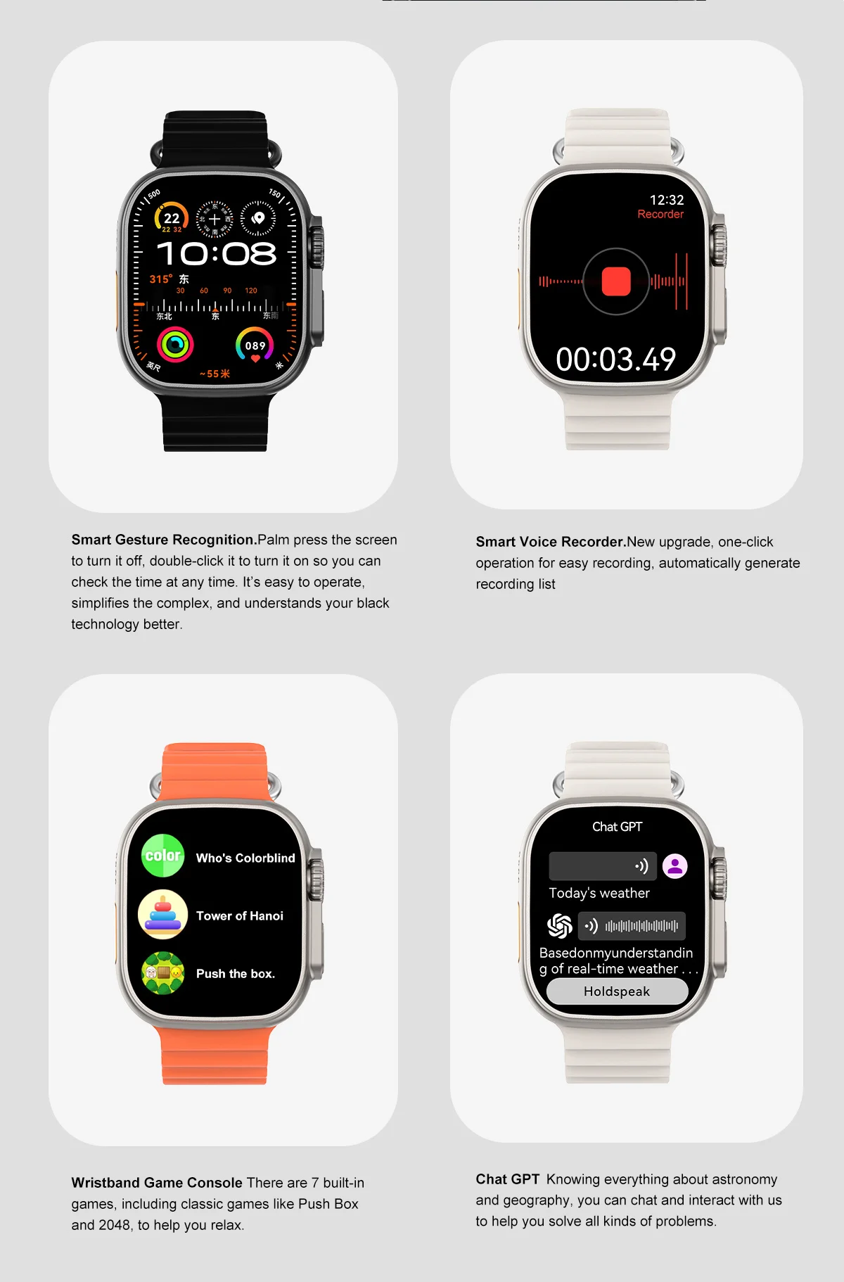 2025 New AI Smart Watches Men 2.04Inch AMOLED Screen App Download network sharing Smartwatch Men Bluetooth call GPS track NFC