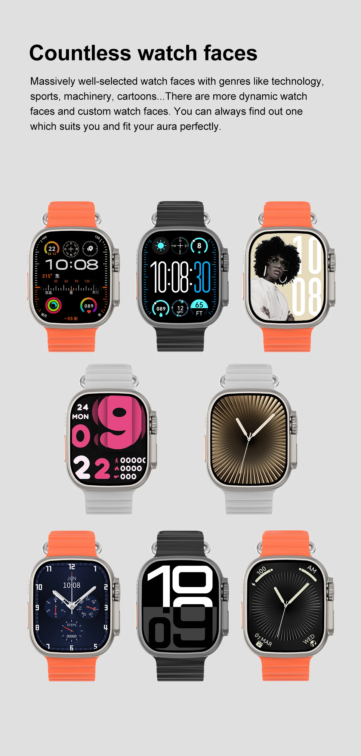 2025 New AI Smart Watches Men 2.04Inch AMOLED Screen App Download network sharing Smartwatch Men Bluetooth call GPS track NFC