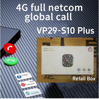 S10 Plus VP29 4G LTE Smart Watch With 2.29inch 800W HD Camera GPS Tiktok Whatsapp App Store Video Calling 256GB Rom Smartwatch - Image 3