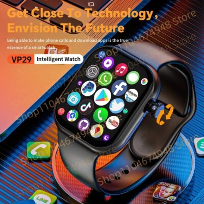 S10 Plus VP29 4G LTE Smart Watch With 2.29inch 800W HD Camera GPS Tiktok Whatsapp App Store Video Calling 256GB Rom Smartwatch