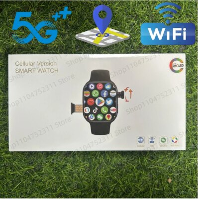 CD99 watch X 5G smartwatch 2.29inch AMOLED 5G LTE smart watch with 180 ° rotary camera GPS WiFi SIM card slot health monitoring