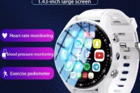 A7 Dual Camera Video Call 4G Smart Watch Step Tracker 128GB Memory SIM Card with Wifi GPS Waterproof Google Play Store