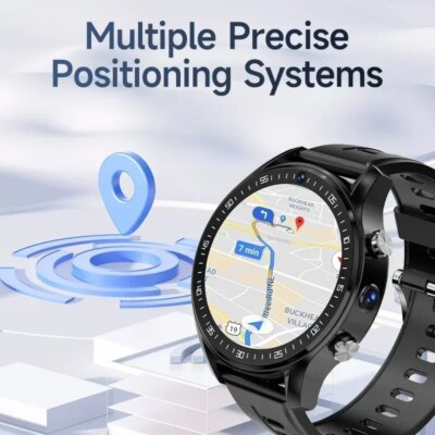 A7 Dual Camera Video Call 4G Smart Watch Step Tracker 128GB Memory SIM Card with Wifi GPS Waterproof Google Play Store - Image 4