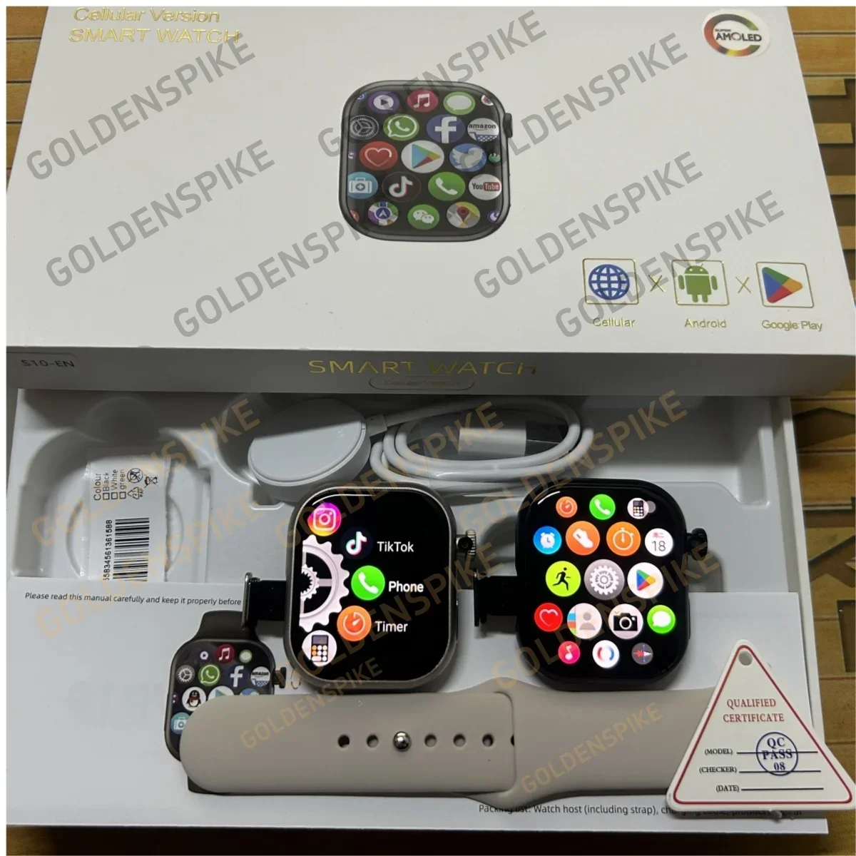 Original VP19 S10 Smartwatch 2.29inch Amoled 5G Smart Watch Men Women With 180° Rotary Camera GPS WIFI Compass NFC Google Play