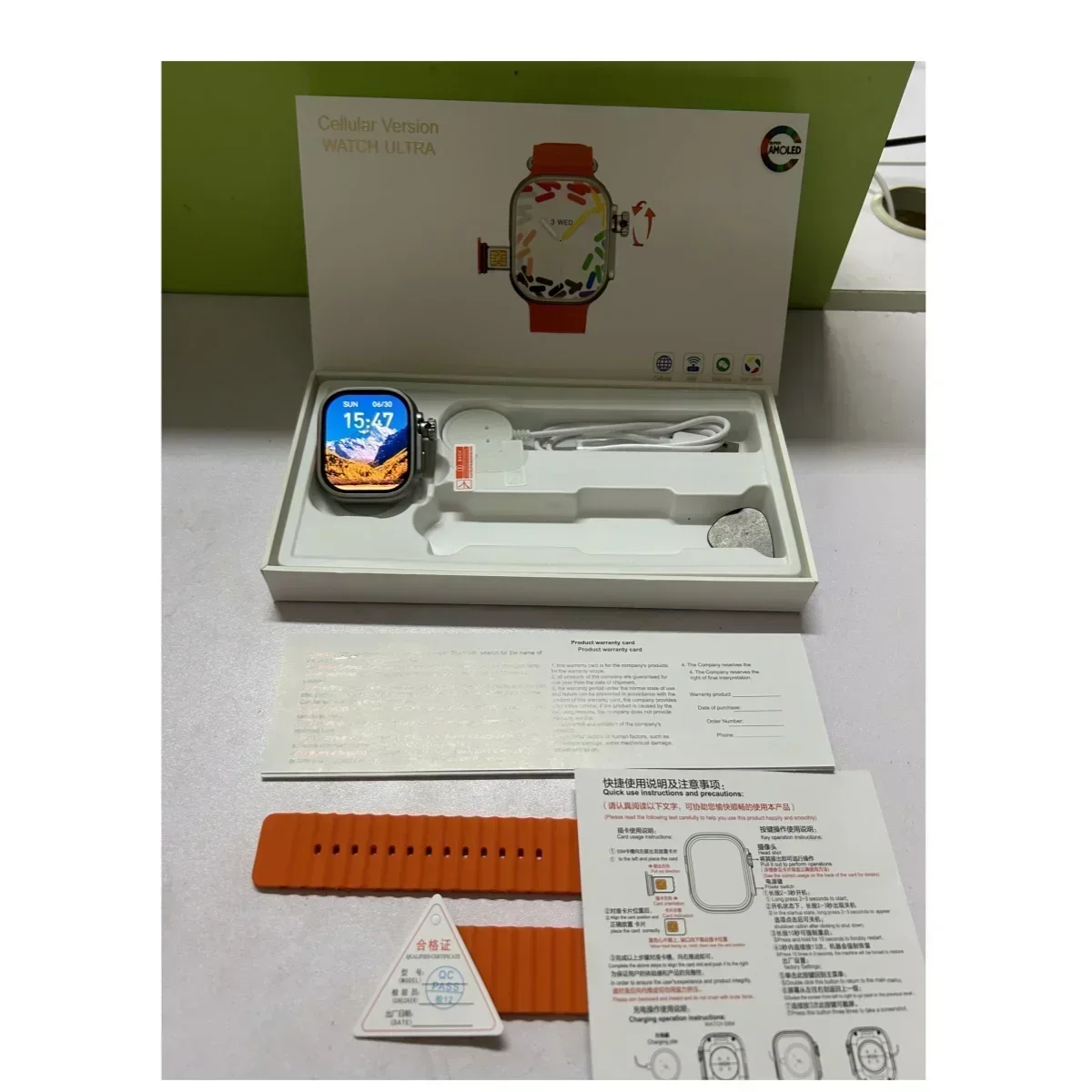 100% Original CDS9 S9 Ultra 4G Android Smart Watch with Play Store Rotating camera WiFi GPS 8+128GB 2.2 Inch Amoled Smartwatch