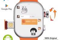 100% Original CDS9 S9 Ultra 4G Android Smart Watch with Play Store Rotating camera WiFi GPS 8+128GB 2.2 Inch Amoled Smartwatch