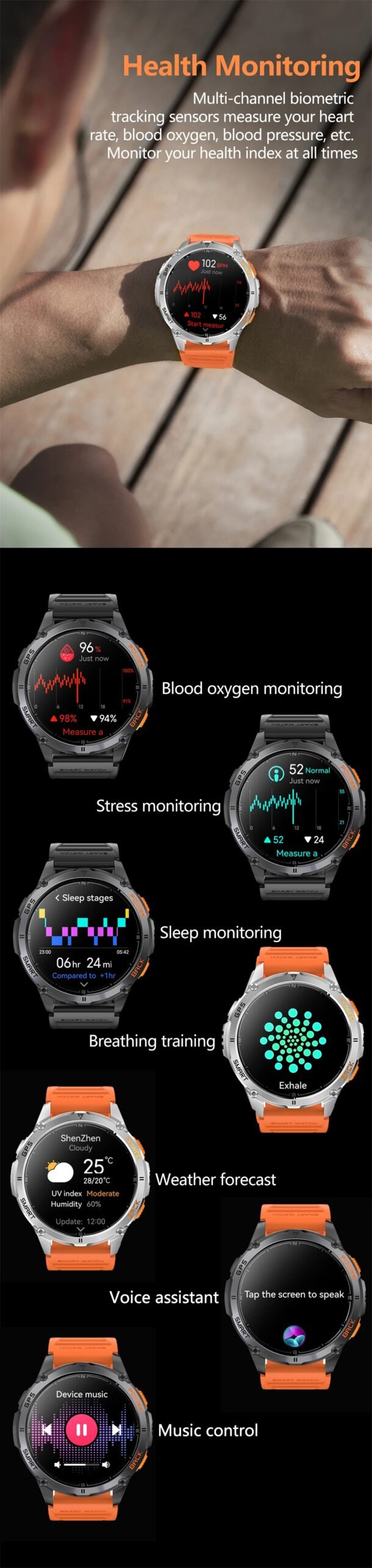 LIGE High Precision GPS Positioning Smart Watch Altimeter Barometer Compass Bluetooth Call Smartwatch Men 1.43-inch AMOLED Watch LIGE High Precision GPS Positioning Smart Watch Altimeter Barometer Compass Bluetooth Call Smartwatch Men 1.43-inch AMOLED Watch