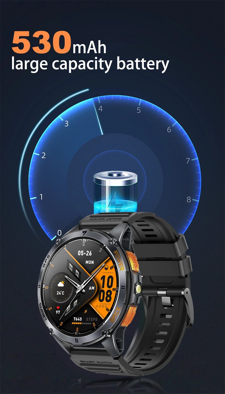 LIGE High Precision GPS Positioning Smart Watch Altimeter Barometer Compass Bluetooth Call Smartwatch Men 1.43-inch AMOLED Watch LIGE High Precision GPS Positioning Smart Watch Altimeter Barometer Compass Bluetooth Call Smartwatch Men 1.43-inch AMOLED Watch