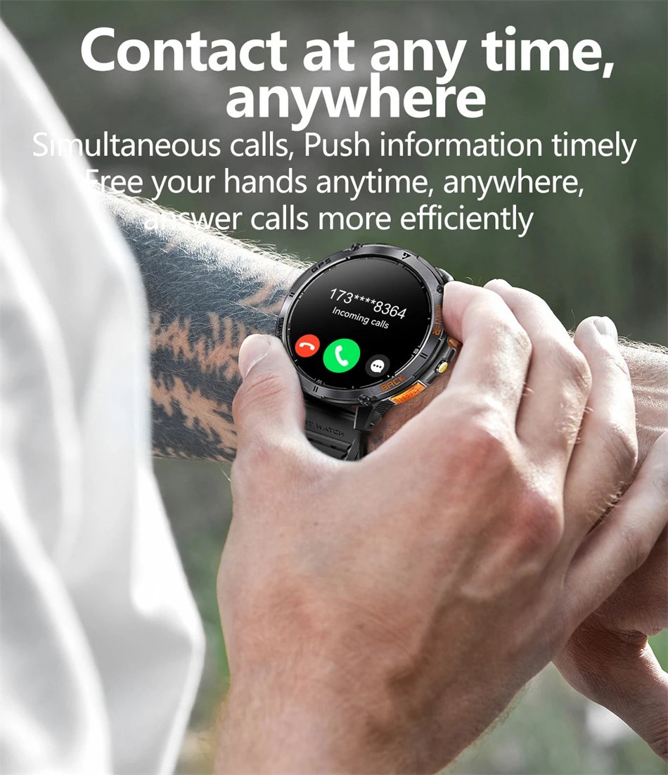LIGE High Precision GPS Positioning Smart Watch Altimeter Barometer Compass Bluetooth Call Smartwatch Men 1.43-inch AMOLED Watch LIGE High Precision GPS Positioning Smart Watch Altimeter Barometer Compass Bluetooth Call Smartwatch Men 1.43-inch AMOLED Watch
