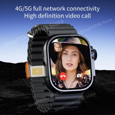 GOLDENSPIKE S10 Ultra 3 MAX 4G 5G Smartwatch Touch ID 2.29inch Amoled Smart Watch With 180° Rotating Camera GPS WIFI NFC Compass - Image 4