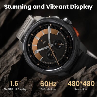HAYLOU Solar Ultra GPS Smart Watch 1.6” AMOLED Display 60Hz Refresh Rate Bluetooth Calls 5ATM Water Resistance Sports Smartwatch - Image 3