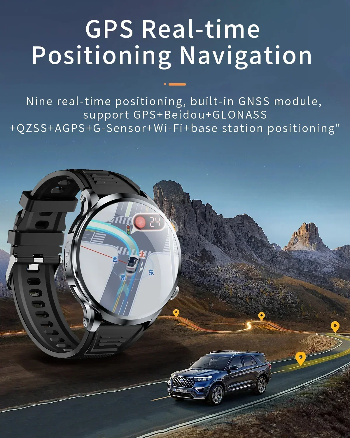 5G Smartwatch H18 Pro Men's Women's GPS WIFI 5G Smartwatch Rotating camera NFC App Download 256GB storage