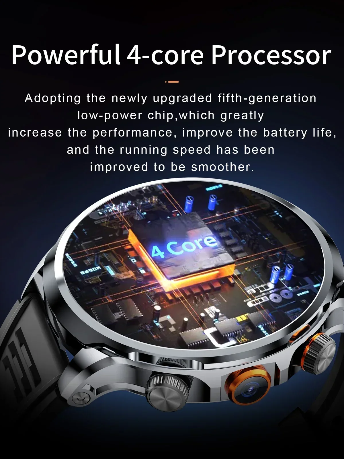 5G Smartwatch H18 Pro Men's Women's GPS WIFI 5G Smartwatch Rotating camera NFC App Download 256GB storage