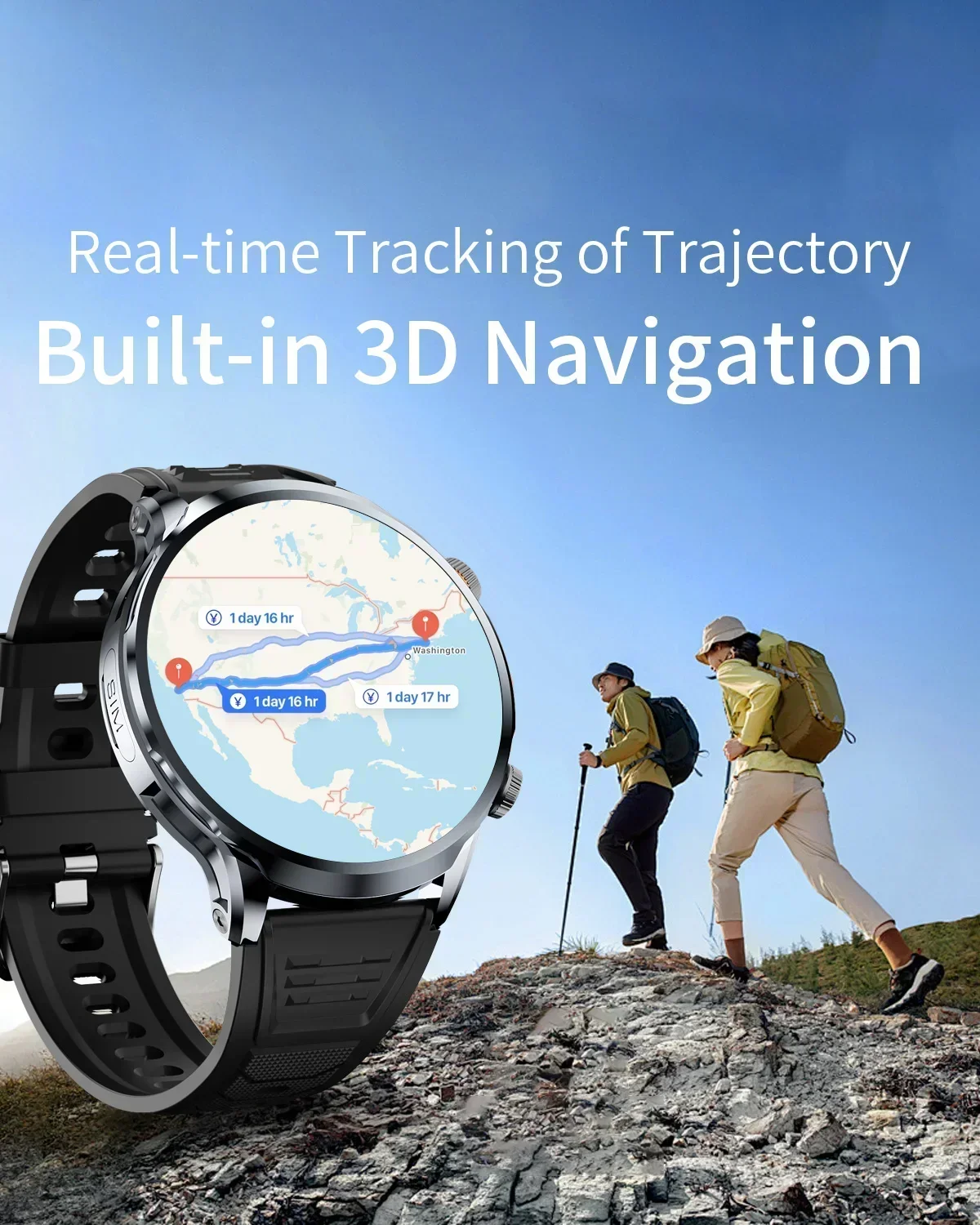 5G Smartwatch H18 Pro Men's Women's GPS WIFI 5G Smartwatch Rotating camera NFC App Download 256GB storage