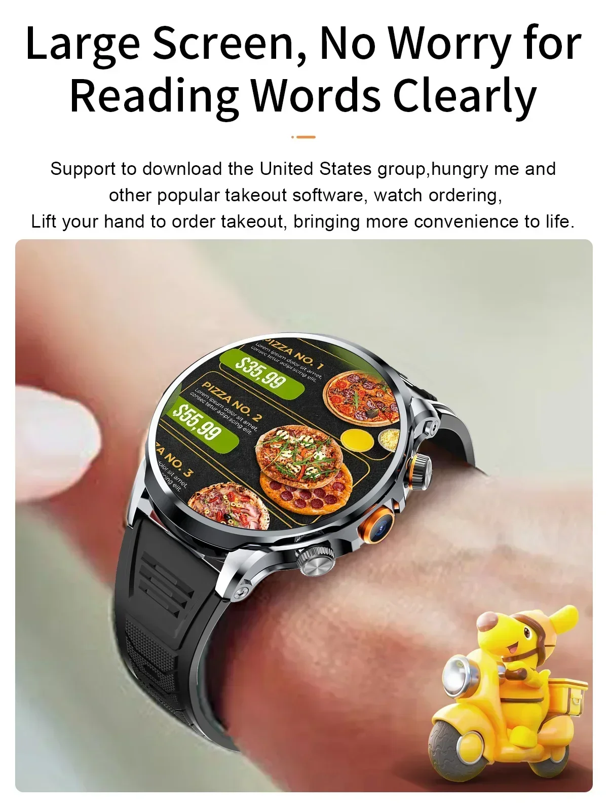 5G Smartwatch H18 Pro Men's Women's GPS WIFI 5G Smartwatch Rotating camera NFC App Download 256GB storage