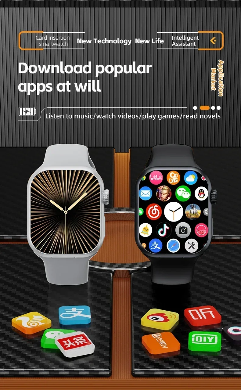 Global version CD20 smartwatch AMOLED screen supports SIM card WiFi GPS video call 2.29 inches, with 180 ° rotating camera