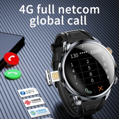 8GB+128GB RAM 5G/4G Smart Watch 1.95 inch 680*680 AMOLED 1100mah Battery 500W Camera GPS WIFI Google APP Download Smartwatch Men - Image 4
