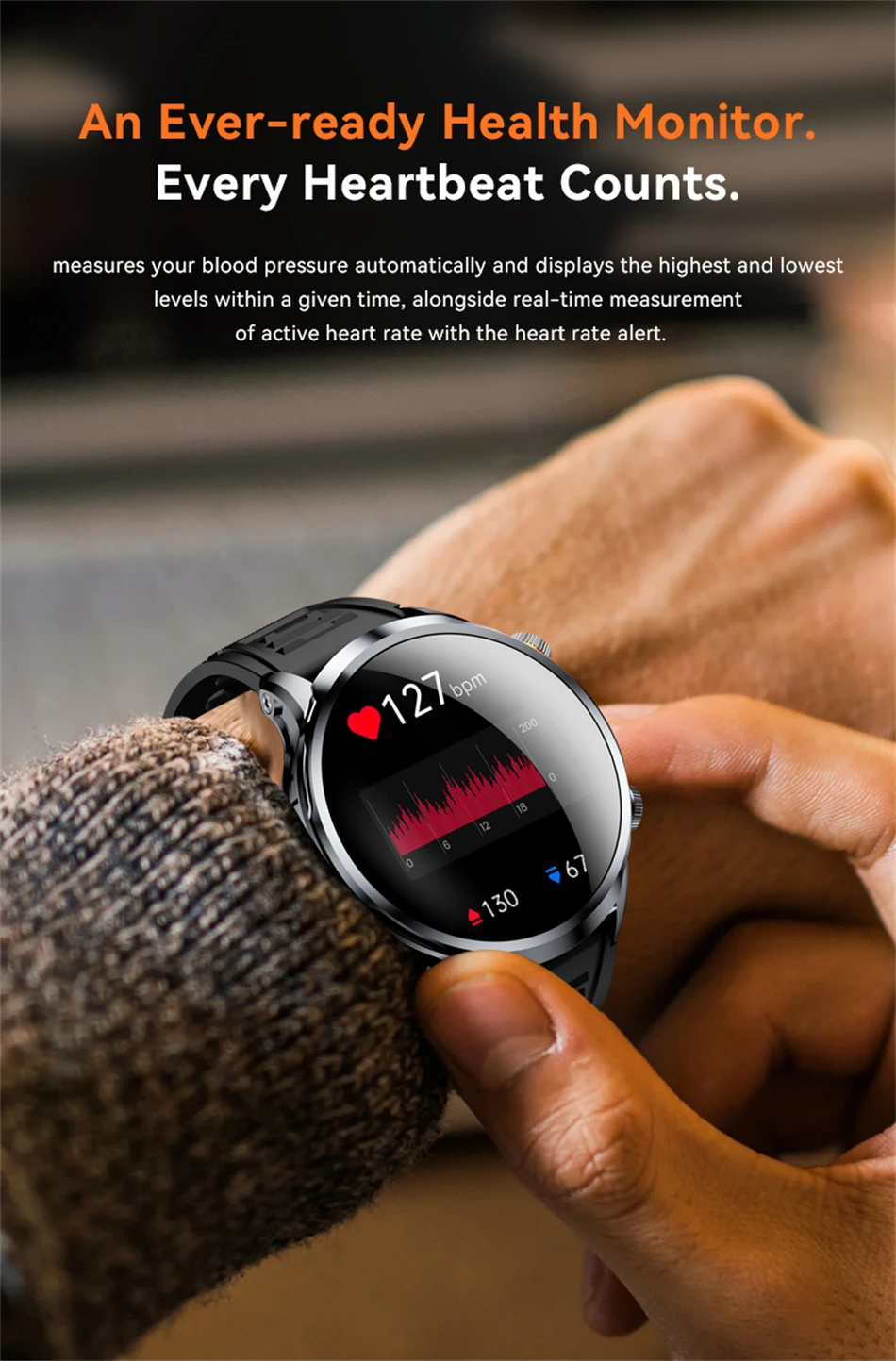 8GB+128GB RAM 5G/4G Smart Watch 1.95 inch 680*680 AMOLED 1100mah Battery 500W Camera GPS WIFI Google APP Download Smartwatch Men