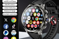 Original H19 Smart Watch Android 10.0 Smartwatch With 190° Rotary Camera GPS WIFI 1.95inch Larger Amoled Screen 256GB Storage