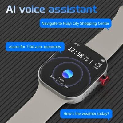 VP99 Smartwatch 4G LTE Android 2.29-inch Amoled screen smartwatch with 180° rotating camera Global Talk GPS WIFI Sim card slot - Image 6