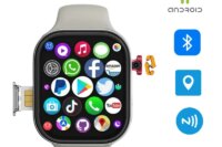 VP99 Smartwatch 4G LTE Android 2.29-inch Amoled screen smartwatch with 180° rotating camera Global Talk GPS WIFI Sim card slot