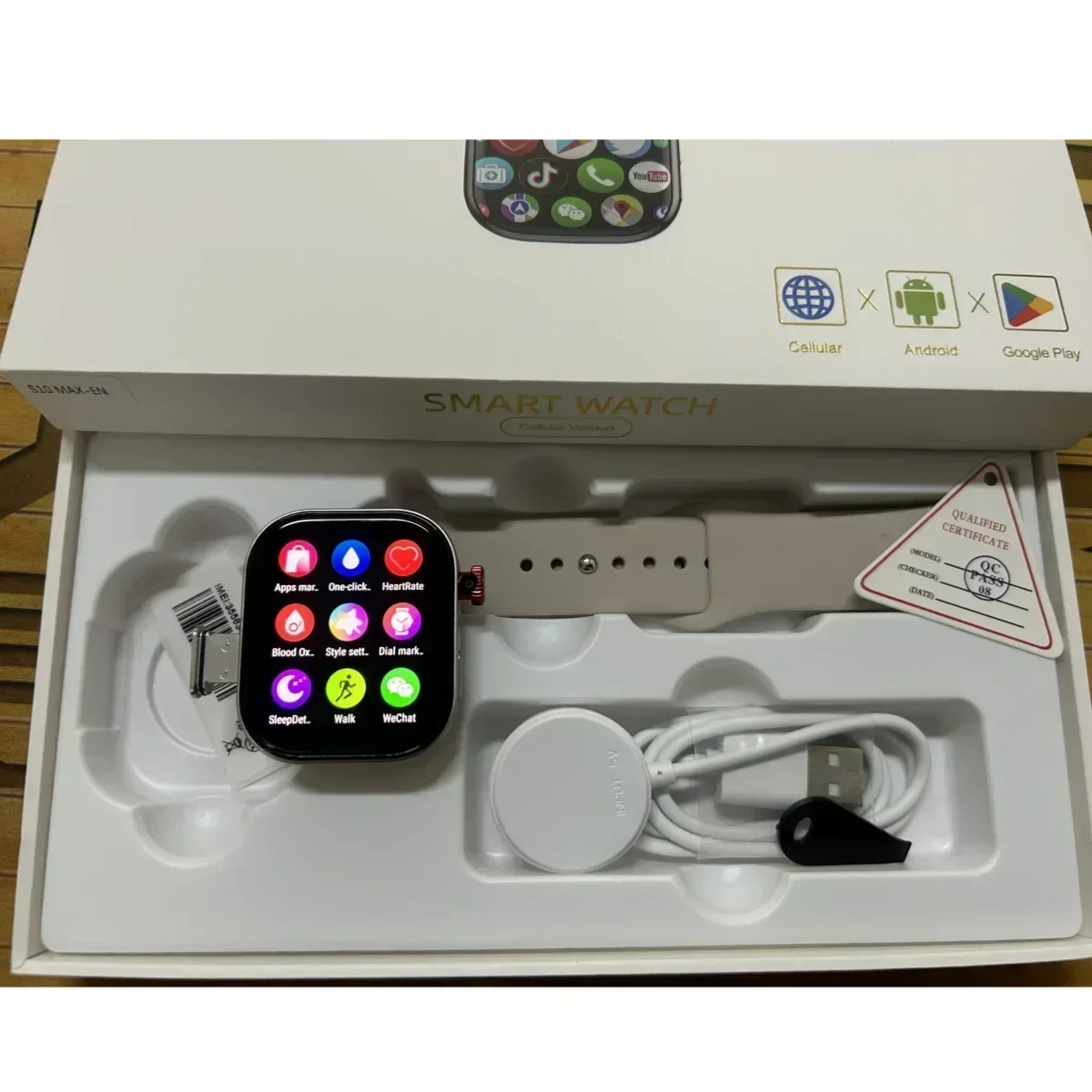 VP99 Smartwatch 4G LTE Android 2.29-inch Amoled screen smartwatch with 180° rotating camera Global Talk GPS WIFI Sim card slot