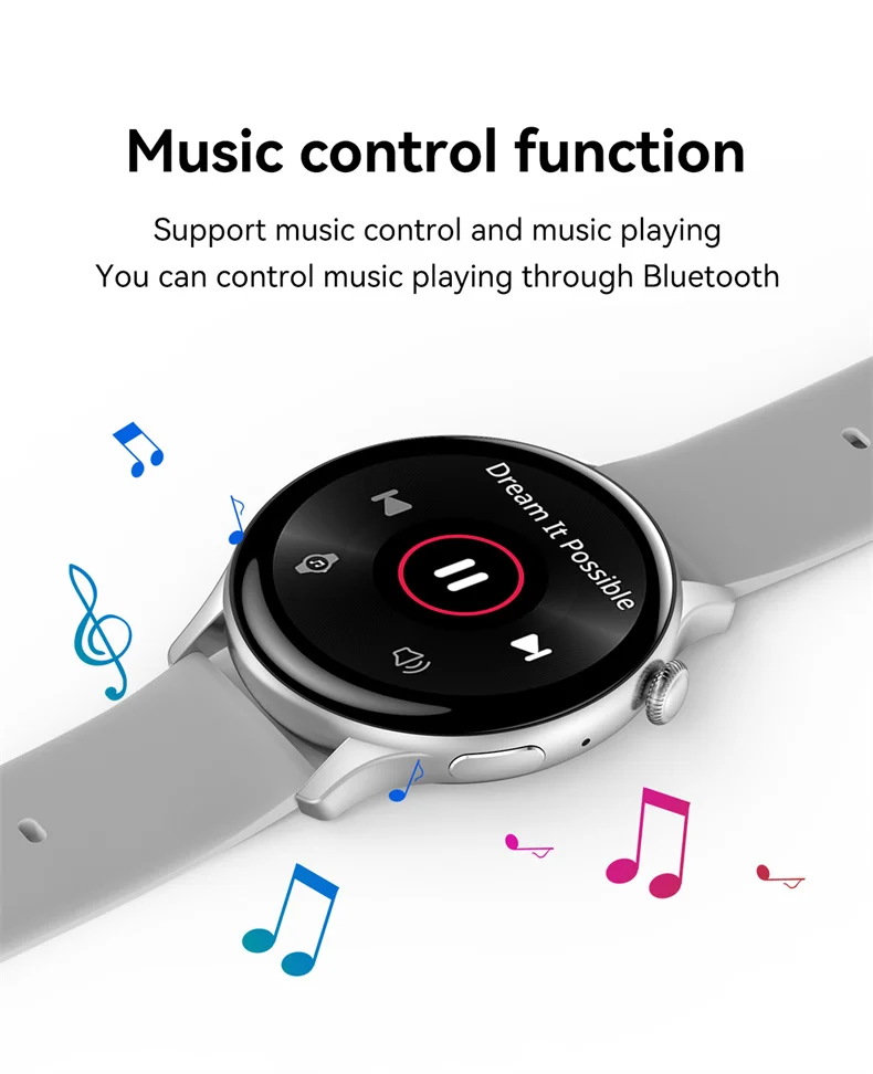 For Xiaomi Android Real AMOLED Smart Watch Women 1.43 inch GPS Sport Screen Always Display NFC Bluetooth Call Smartwatch 2024