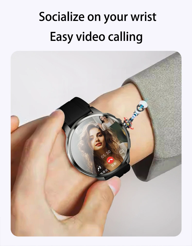 Original H99 Smart Watch Android Watches Amoled Smartwatch With 190° Rotary Ca