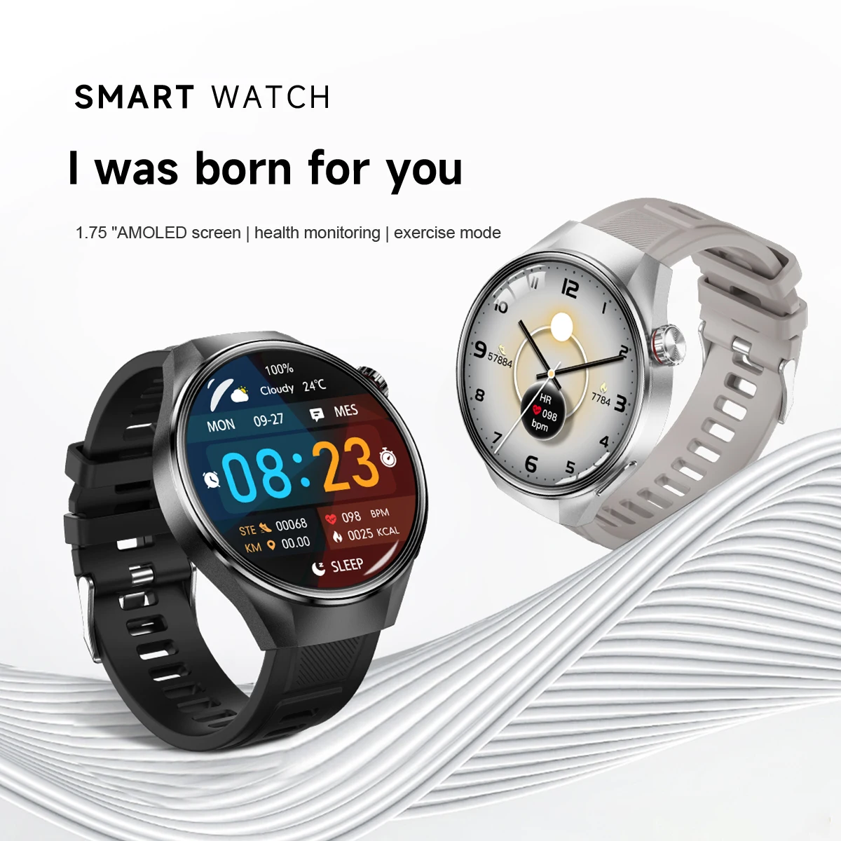 2025 New For HUAWEI Men Smart Watch 1.75inch AMOLED GPS Track Bluetooth Call Waterproof Compass Heart Rate Sports Smart Watches