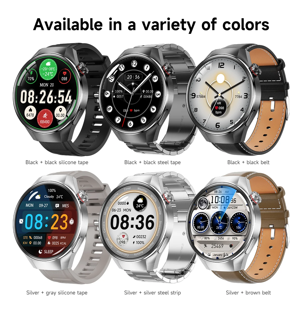 2025 New For HUAWEI Men Smart Watch 1.75inch AMOLED GPS Track Bluetooth Call Waterproof Compass Heart Rate Sports Smart Watches