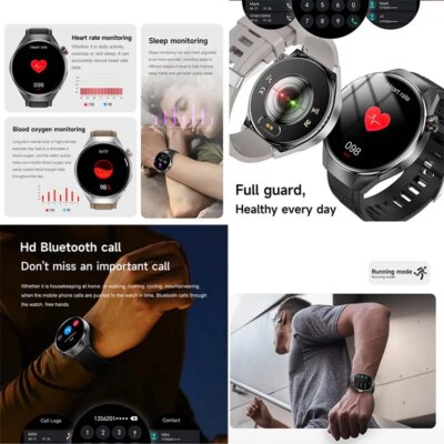 2025 New For HUAWEI Men Smart Watch 1.75inch AMOLED GPS Track Bluetooth Call Waterproof Compass Heart Rate Sports Smart Watches - Image 4