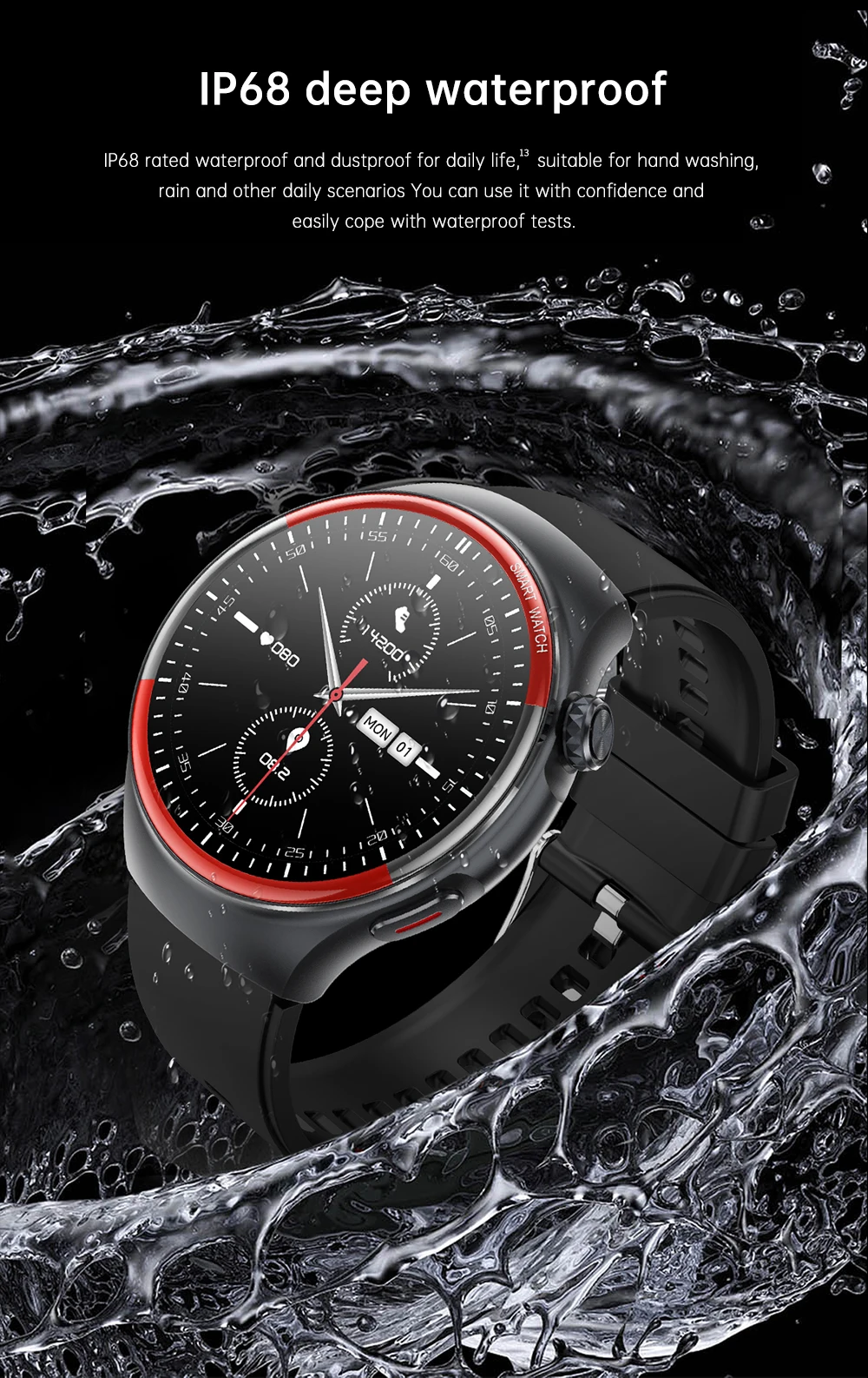 2025 New High-end Laser Detection Smart Watch Men ECG+PPG Precise Blood Pressure Heart Rate BT Call NFC For HUAWEI Health Watche